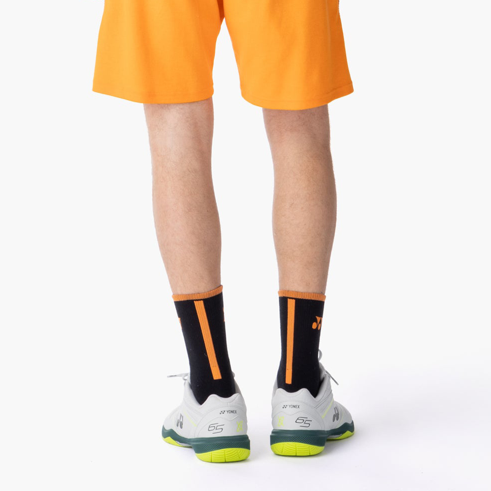 Yonex x Viktor Axelsen Men's Sport Crew Socks 19248BK (Black) M Yonex x Viktor Axelsen Men's Sport Crew Socks 19248BK (Black) M