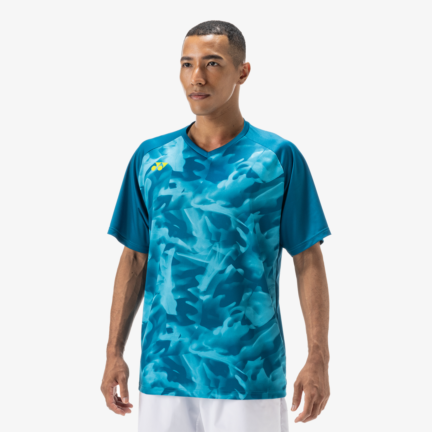 Yonex Men's Crew Neck Shirts YM0033 (Blue Green)