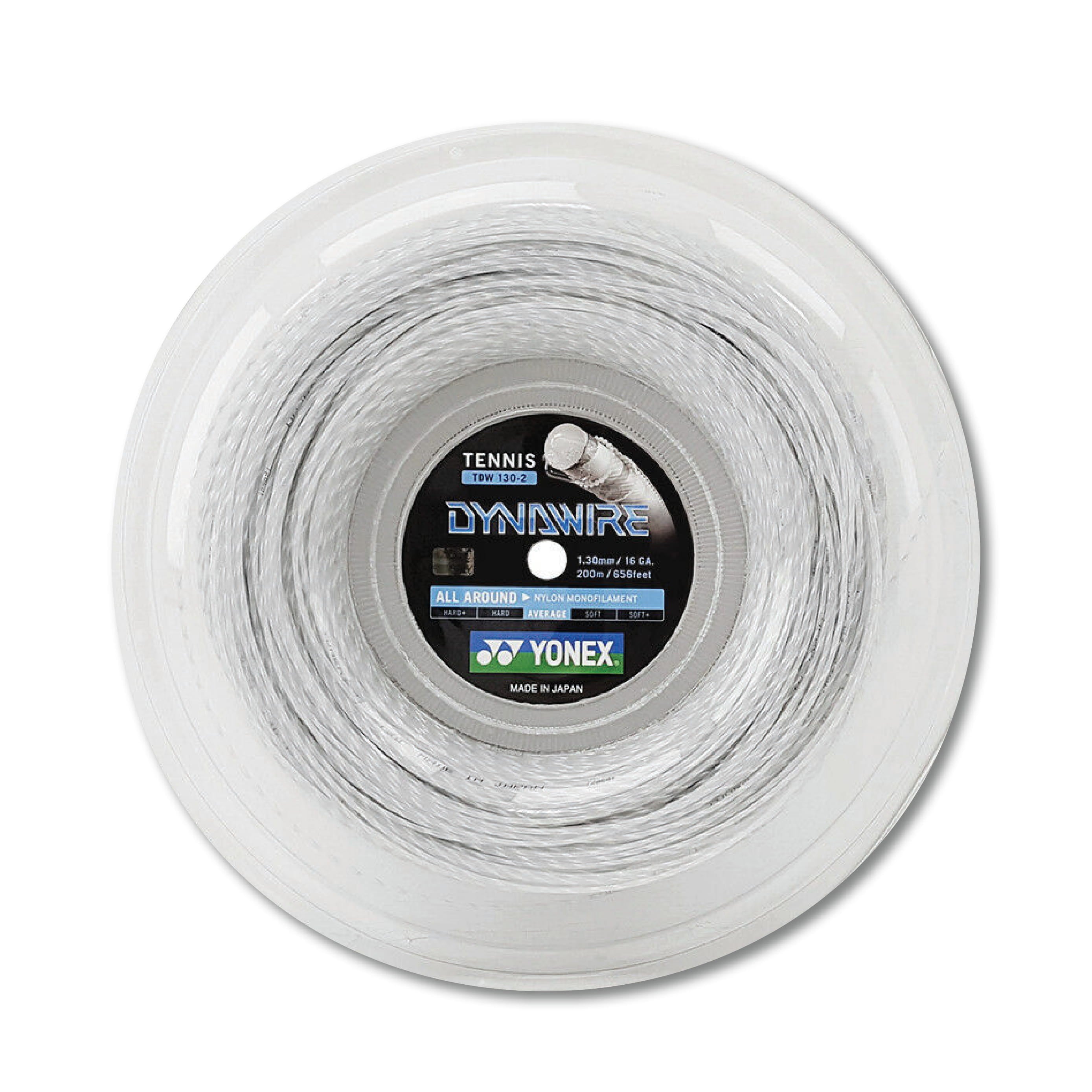 Yonex Dynawire 130 / 16 200m Tennis String Reel (White/Silver)