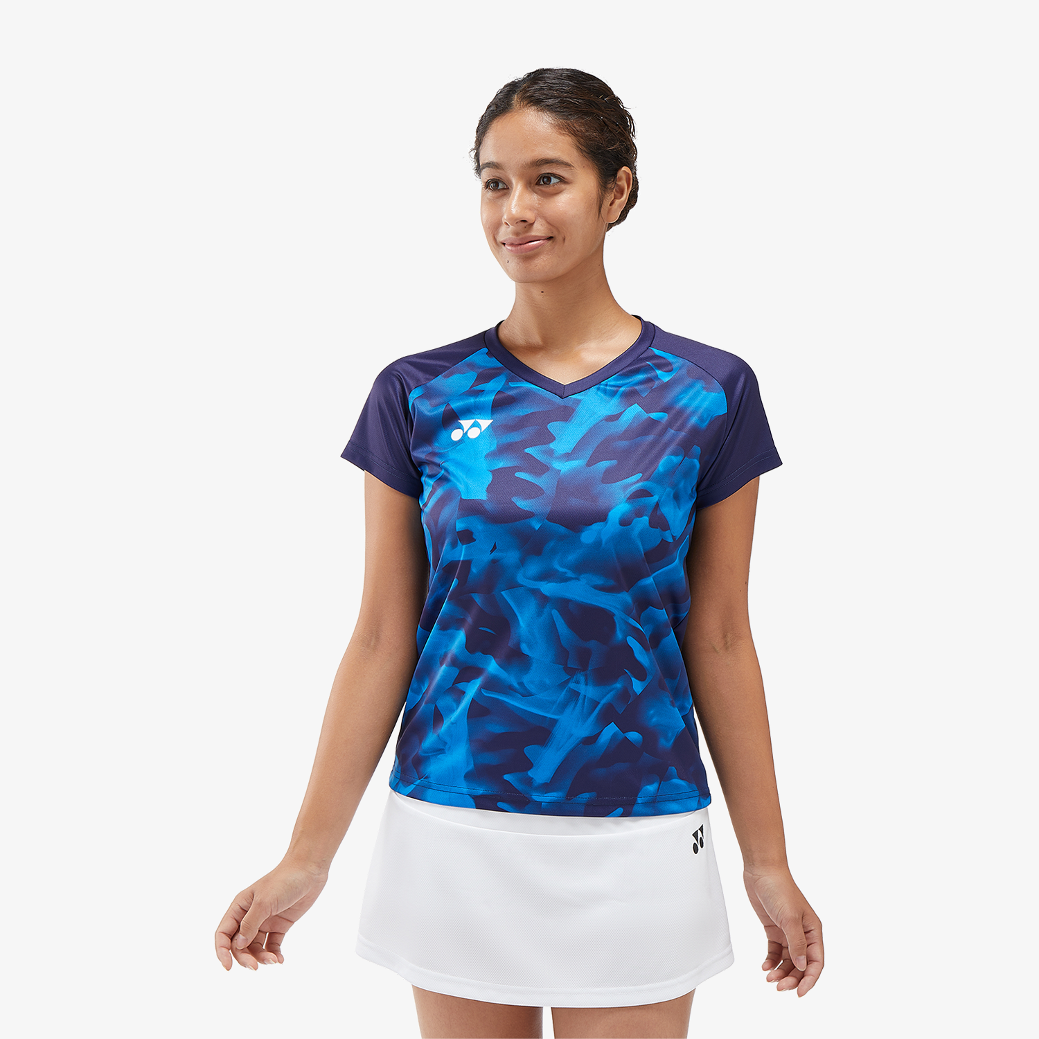 Yonex Women's Crew Neck Shirts YW0033 (Navy Blue)