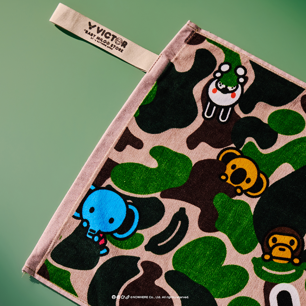 Victor x Baby Milo Store Towel TW512BM-G (Jungle Camo) – JoyBadminton Victor x Baby Milo Store Towel TW512BM-G (Jungle Camo) – JoyBadminton