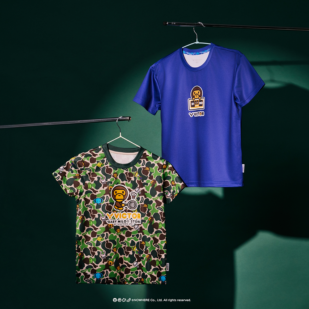 Victor x Baby Milo Store Knitted T-Shirt T-501BM-F (Milo Blue Victor x Baby Milo Store Knitted T-Shirt T-501BM-F (Milo Blue