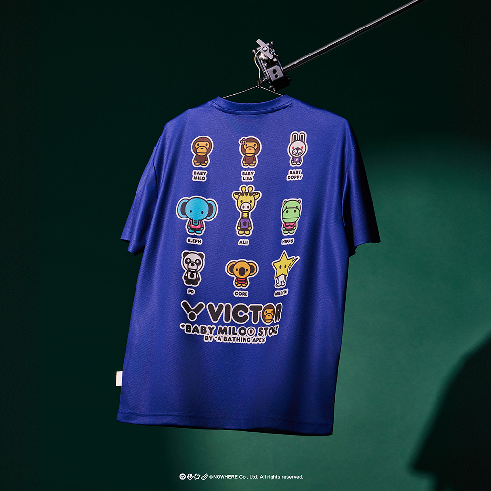 Victor x Baby Milo Store Knitted T-Shirt T-501BM-F (Milo Blue Victor x Baby Milo Store Knitted T-Shirt T-501BM-F (Milo Blue