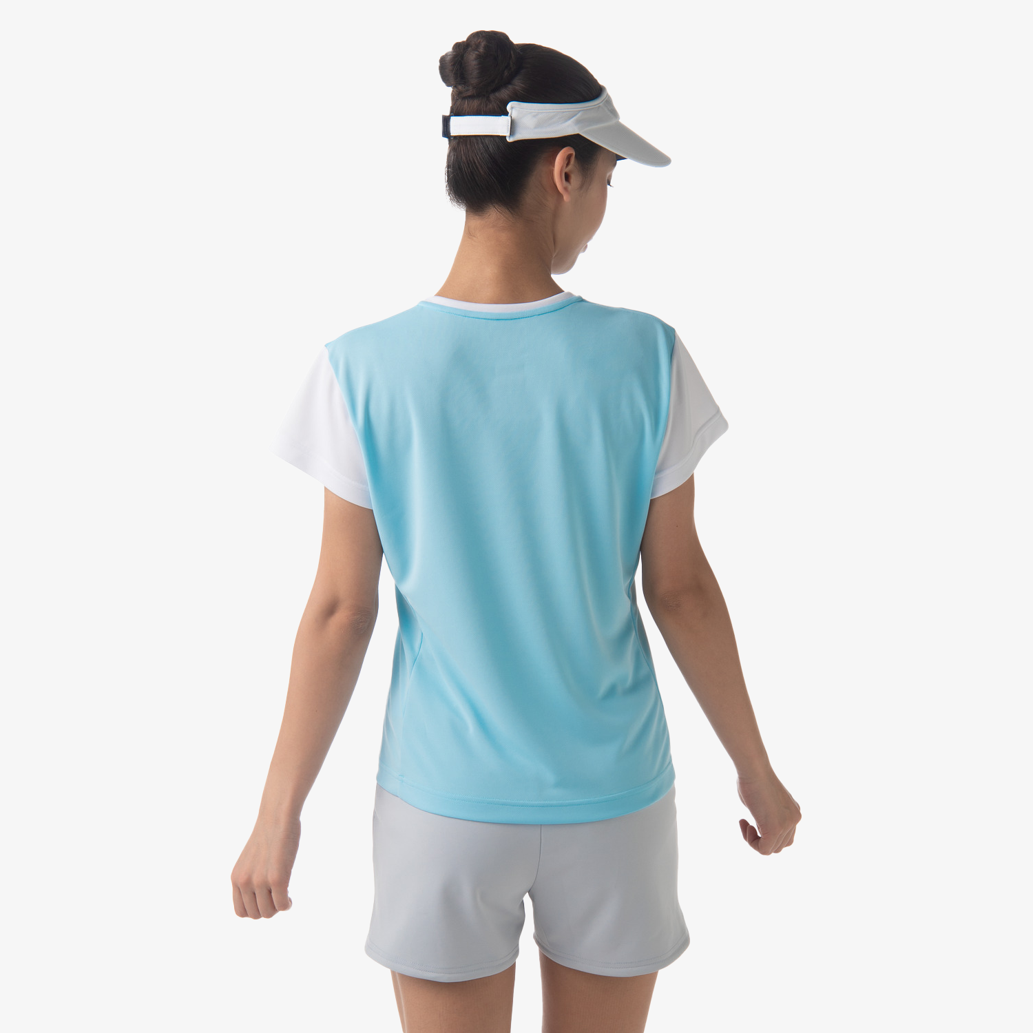 Yonex Women's Crew Neck Tournament Shirts 20738 (Aqua Blue) 