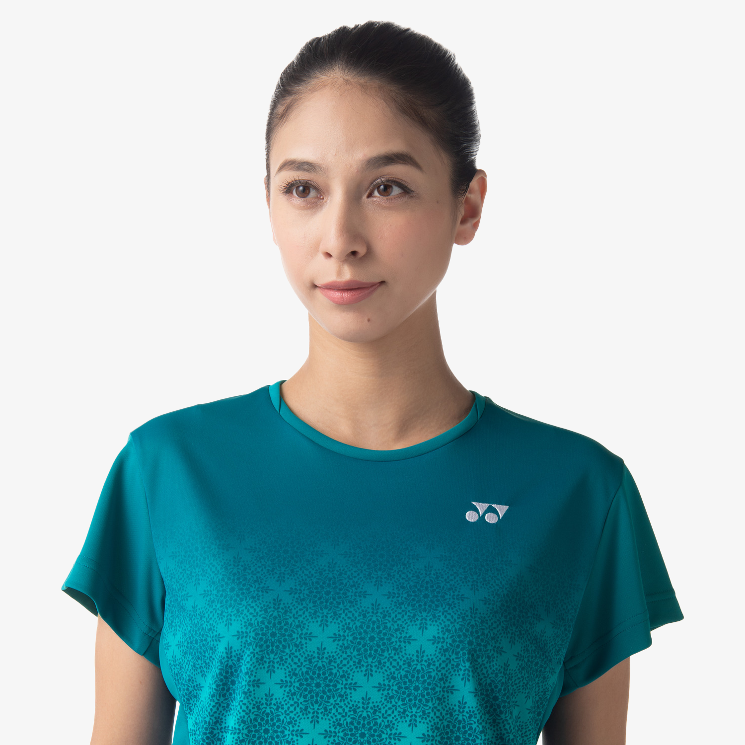 Yonex Women's Crew Neck Tournament Shirts 20738 (Teal Blue) 