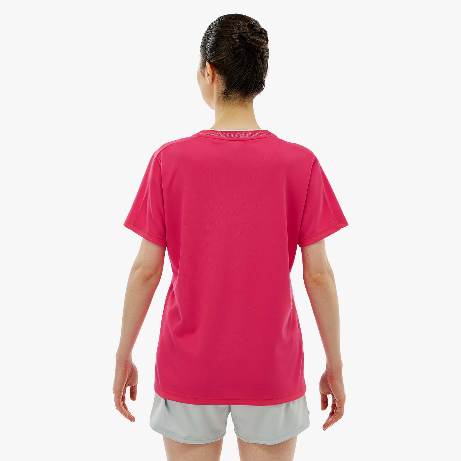 Yonex Women's Crew Neck Tournament Shirts 20814 (Bright Pink) 