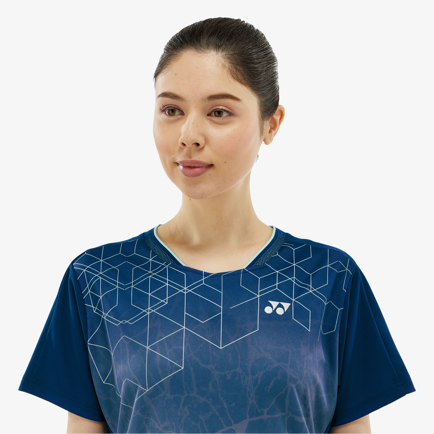 Yonex Women's Crew Neck Tournament Shirts 20814 (Dark Navy) 