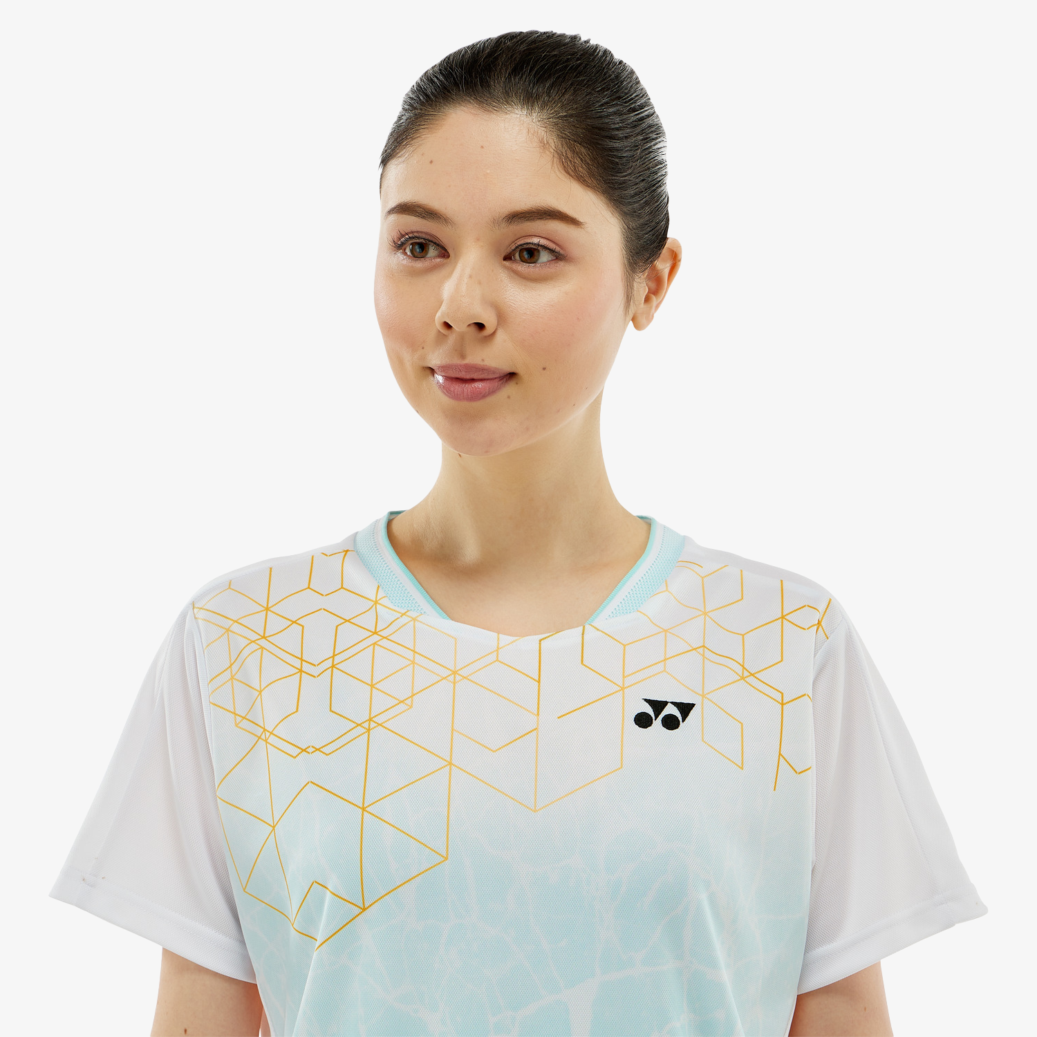 Yonex Women's Crew Neck Tournament Shirts 20814 (White) 