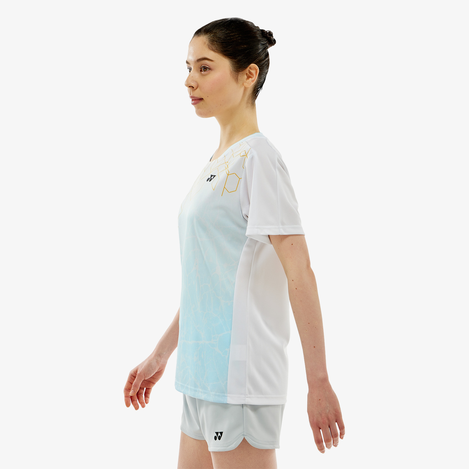 Yonex Women's Crew Neck Tournament Shirts 20814 (White) 