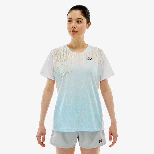 Yonex Women's Crew Neck Tournament Shirts 20814 (White) 