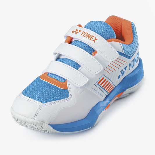 Yonex Strider Flow Junior Shoe (White/Sky Blue)