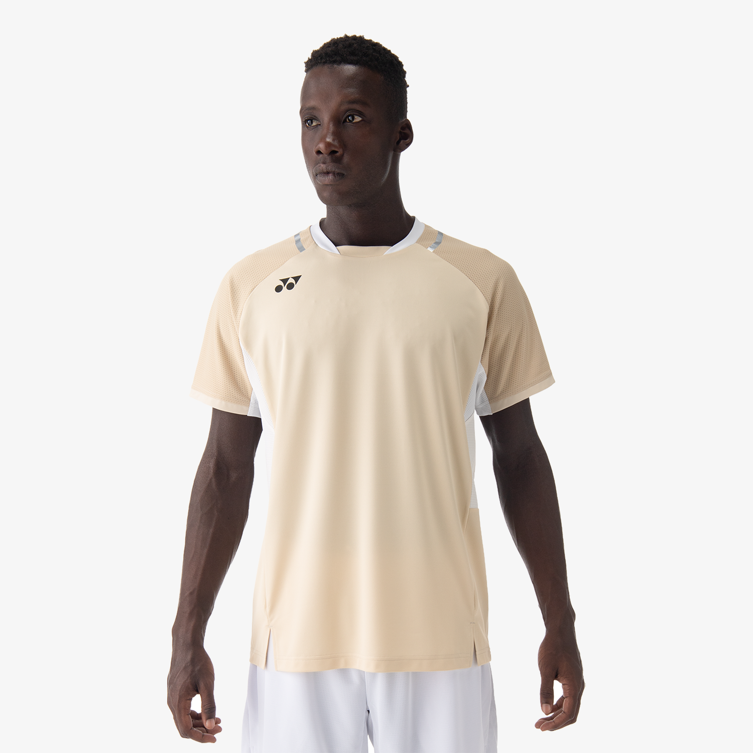 Yonex Men's Crew Neck Shirt 10633 (Ice Beige) – JoyBadminton Yonex Men's Crew Neck Shirt 10633 (Ice Beige) – JoyBadminton