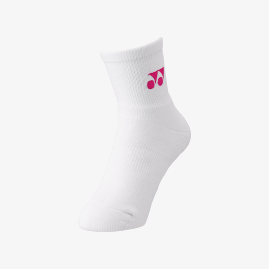 Yonex Women's Sports Crew Socks 29122WPS (White/Pink) 