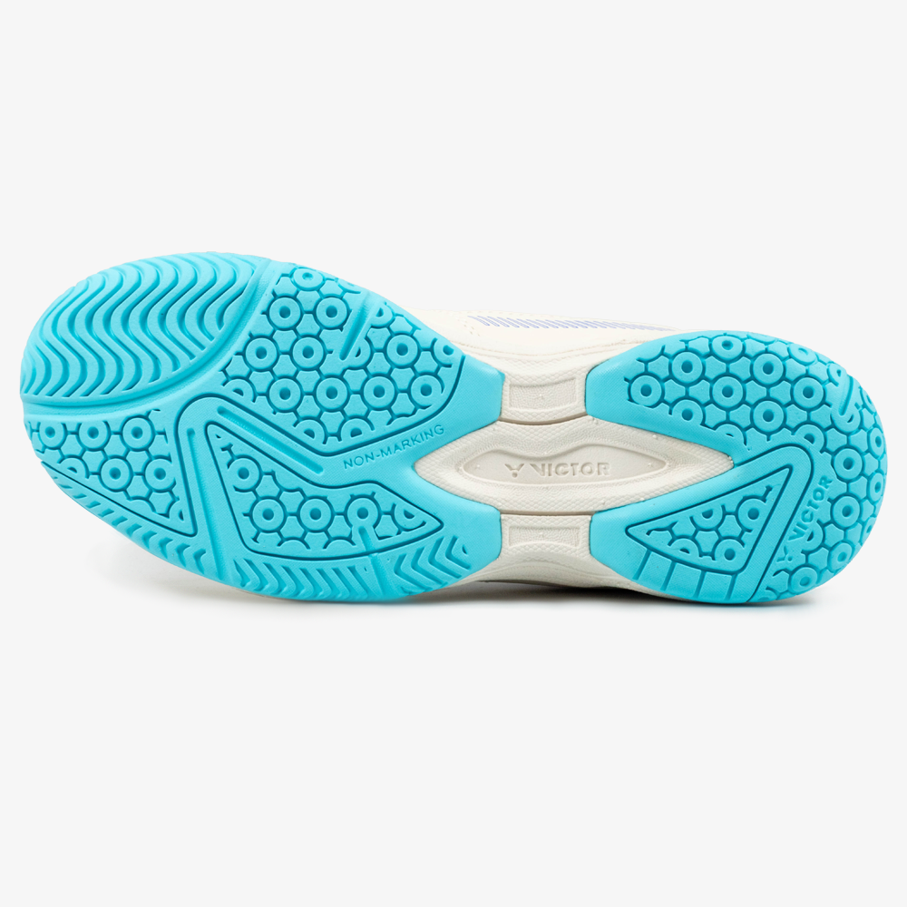 Victor A170II-LR Court Shoe (Lunar White/Pale Turquoise)