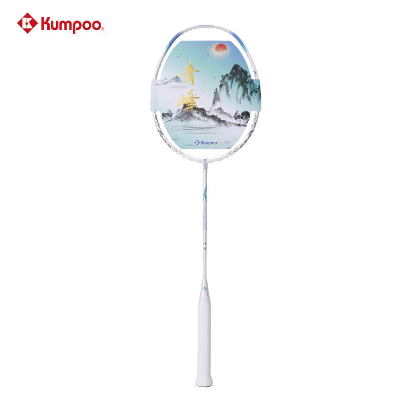 Kumpoo Lush Mountain Badminton Racket (White)