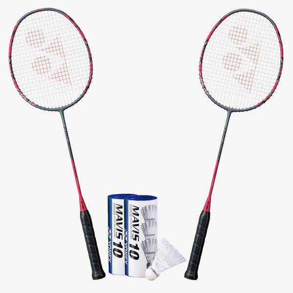 Yonex Arcsaber 11 Play Badminton Combo Set (Grayish Pearl) (Pre