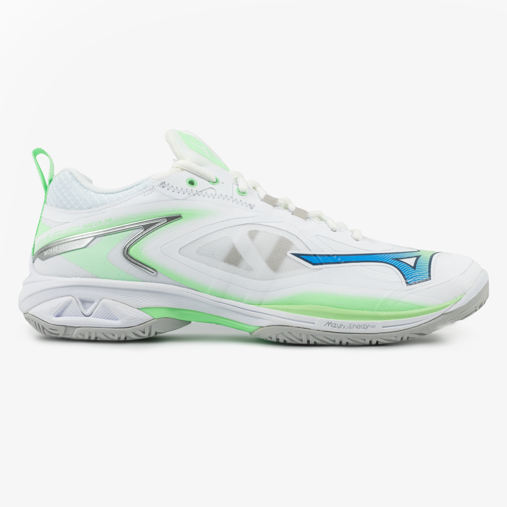 Mizuno Wave Claw Neo 3 Wide (White/Lime) – JoyBadminton Mizuno Wave Claw Neo 3 Wide (White/Lime) – JoyBadminton