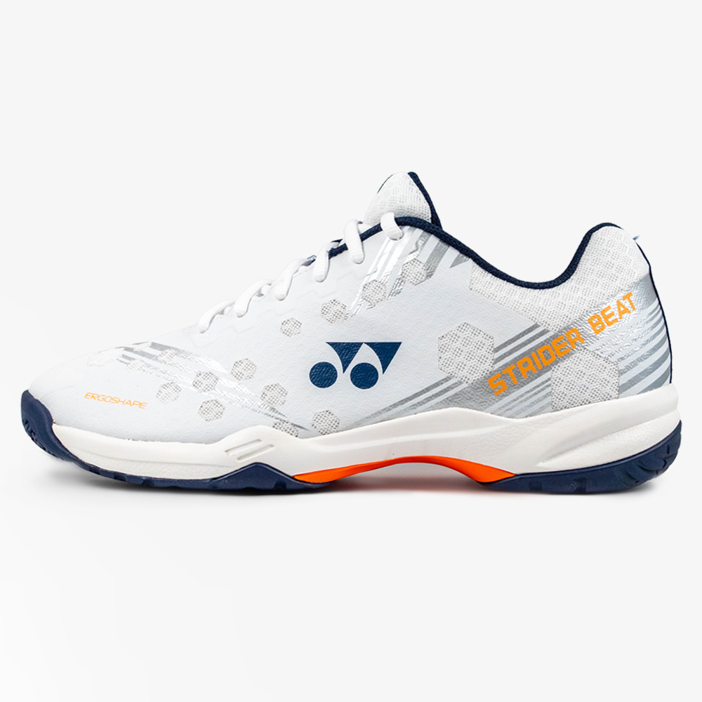 Yonex Power Cushion Strider Beat Court Shoe (White/Orange Yonex Power Cushion Strider Beat Court Shoe (White/Orange