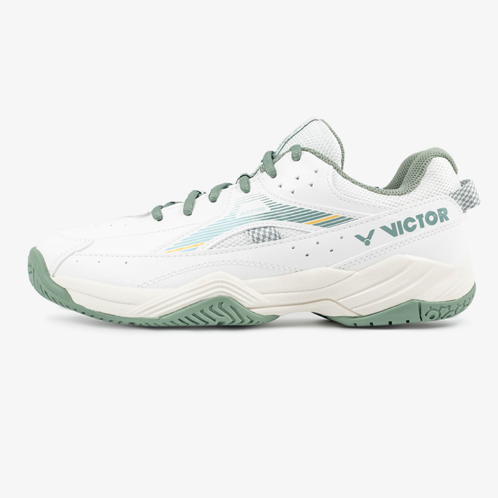 Victor A170II-AG Court Shoe (Brilliant White/Granite Green)