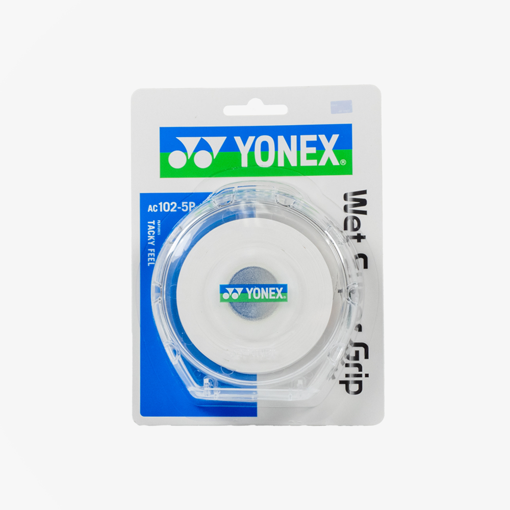 Yonex AC102-5 Super Grap Roll Racket Overgrip 5 Wraps (White) 