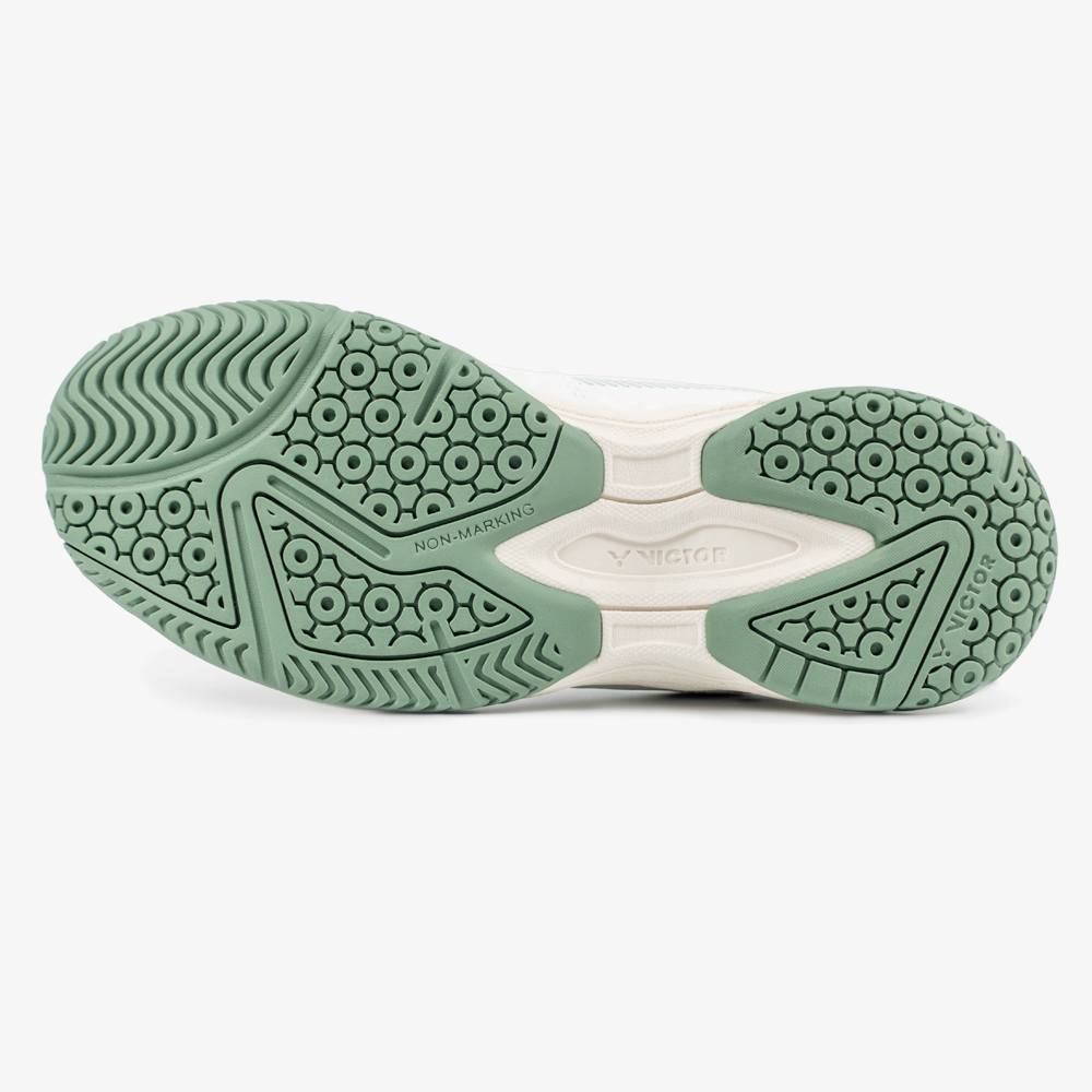Victor A170II-AG Court Shoe (Brilliant White/Granite Green)