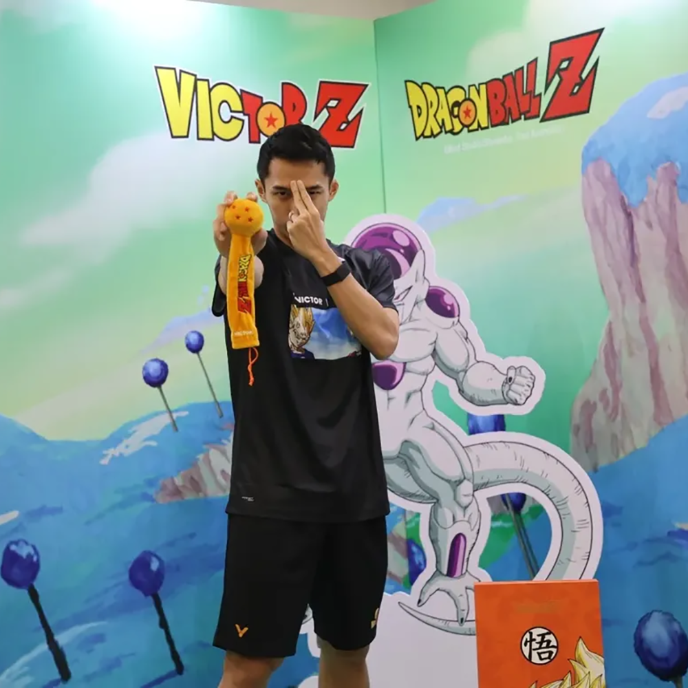 Victor x Dragon Ball Z Knitted Shorts R-505DBZ-C (Black Victor x Dragon Ball Z Knitted Shorts R-505DBZ-C (Black