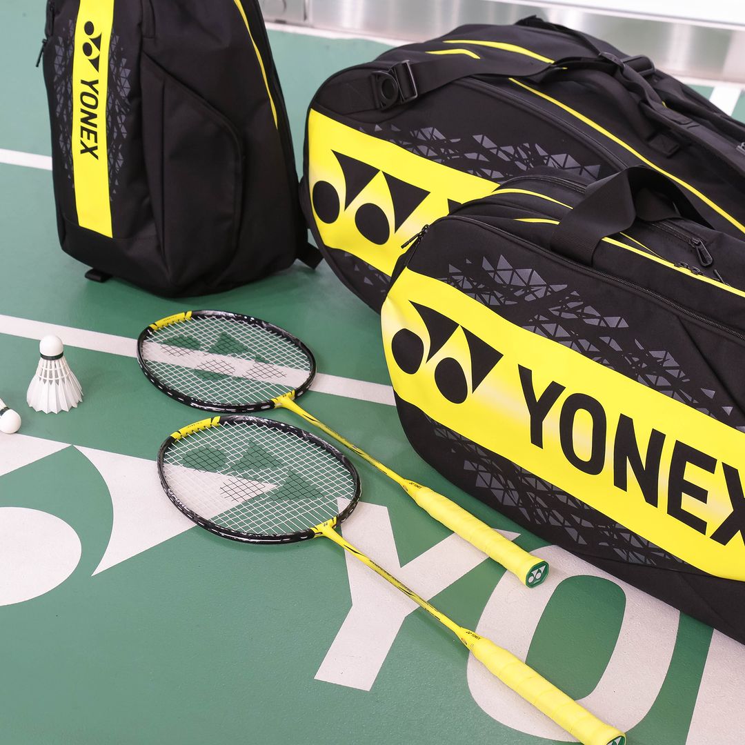 Badminton Racket Backpack Racky Yonex Badminton Tennis Racket Backpack BAG2208MLY (Lightning Yellow)