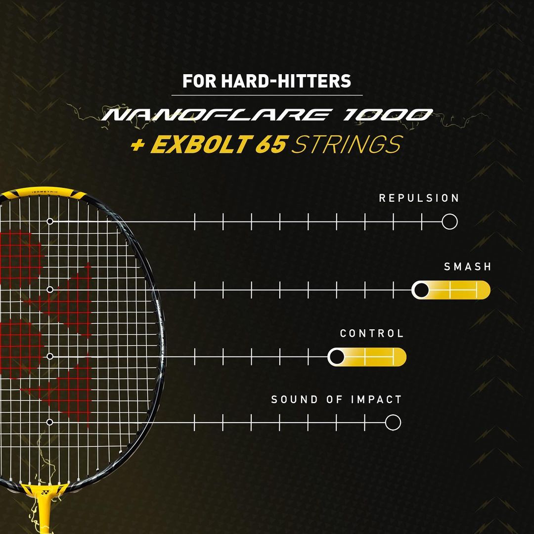 Yonex Nanoflare 1000 Game (Lightning Yellow) Pre-Strung