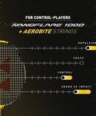Yonex Nanoflare 1000 Play (Lightning Yellow) Pre-Strung
