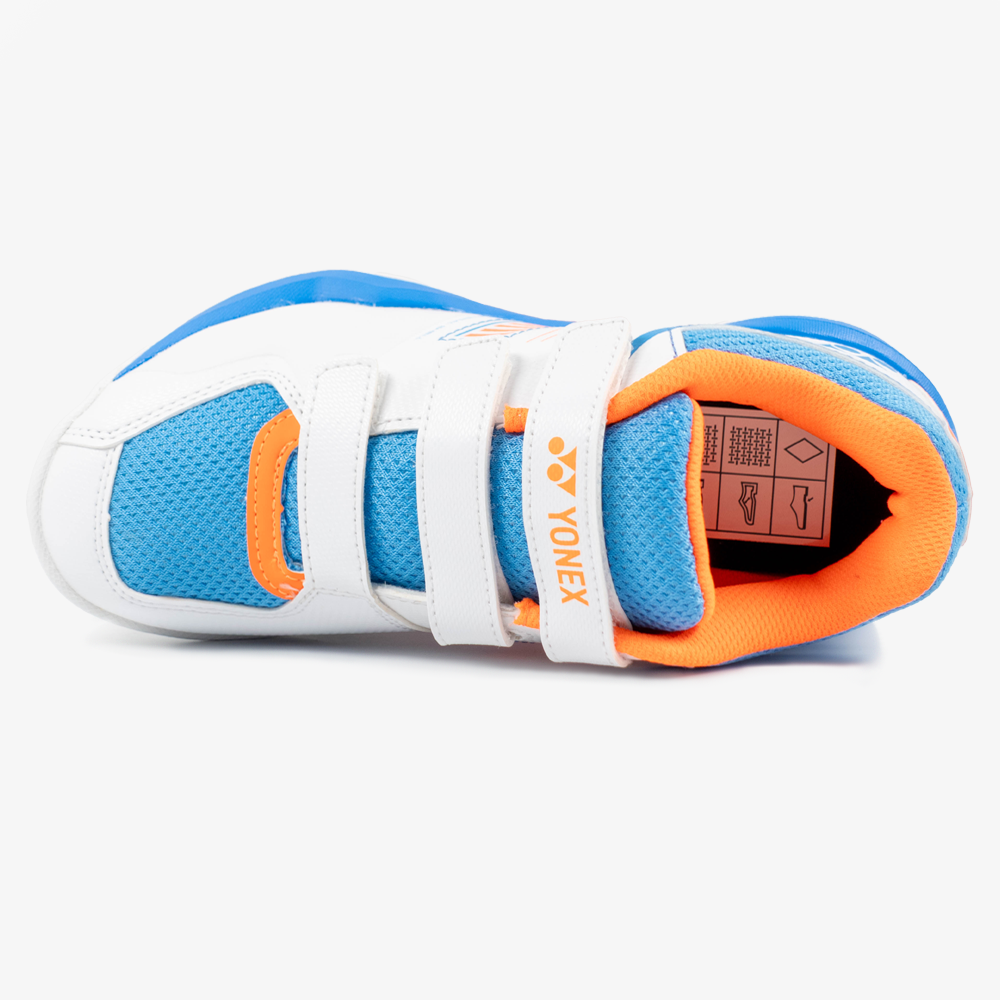 Yonex Strider Flow Junior Shoe (White/Sky Blue)