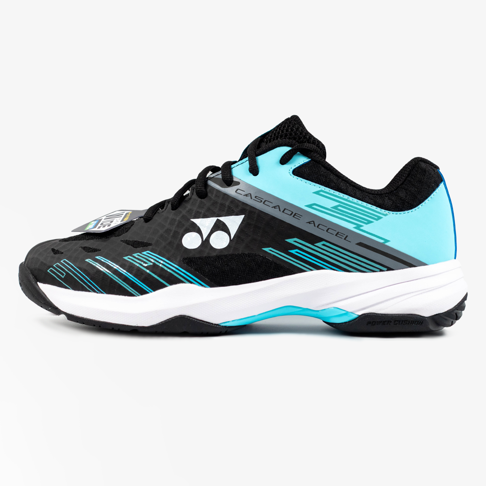 Yonex Cascade Accel Wide (Black/Ice Blue) – JoyBadminton Yonex Cascade Accel Wide (Black/Ice Blue) – JoyBadminton