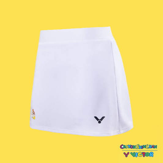 Victor x Crayon Shin Chan Sport Skirt K-405CS-A (White)