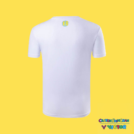 Victor x Crayon Shin Chan Unisex T-Shirt T-403CS-A (White)