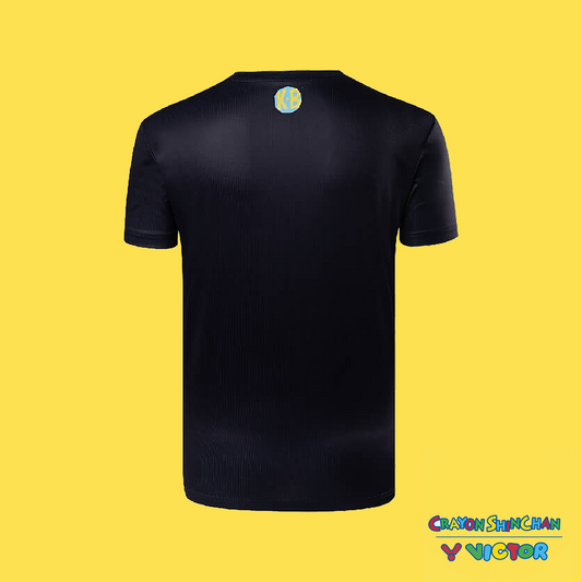 Victor x Crayon Shin Chan Unisex T-Shirt T-403CS-C (Black)
