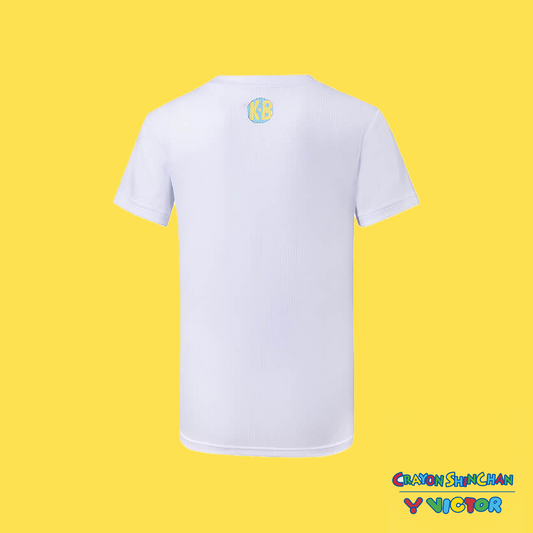 Victor x Crayon Shin Chan Junior T-Shirt T-403JRCS-A (White)