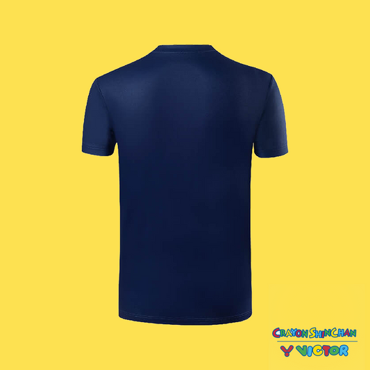 Victor x Crayon Shin Chan Unisex T-Shirt T-404CS-B (Blue) 