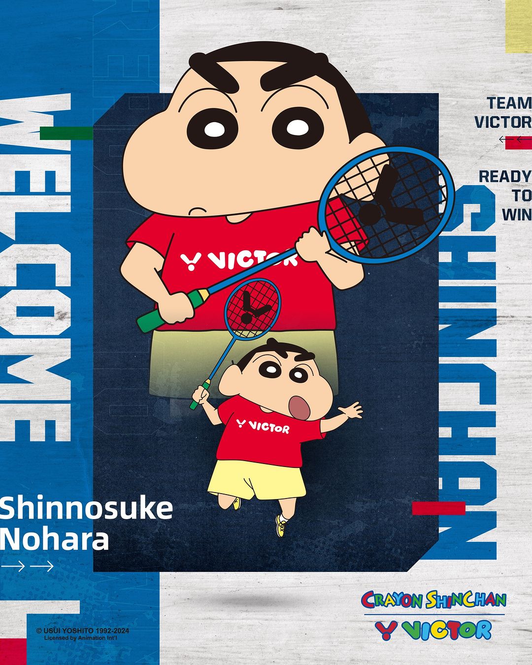 Victor x Crayon Shin Chan Badminton Shoes A39CS-A (Bright White) 