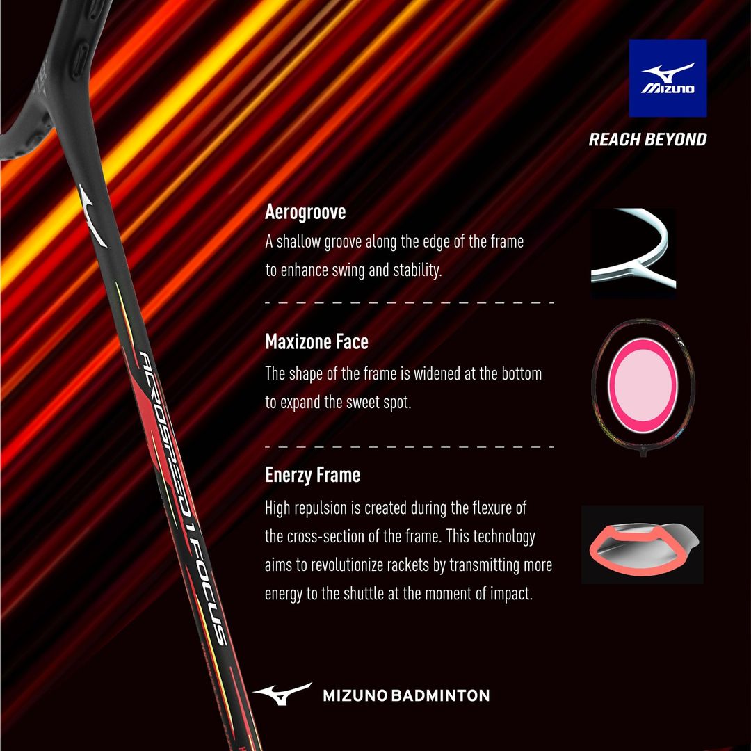 Mizuno Acrospeed 1 Focus (Black) 