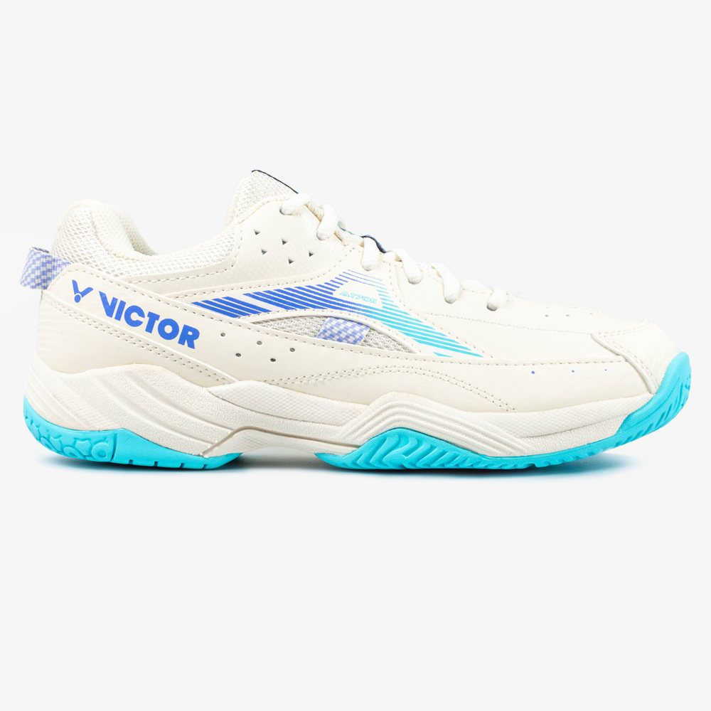 Victor A170II-LR Court Shoe (Lunar White/Pale Turquoise)