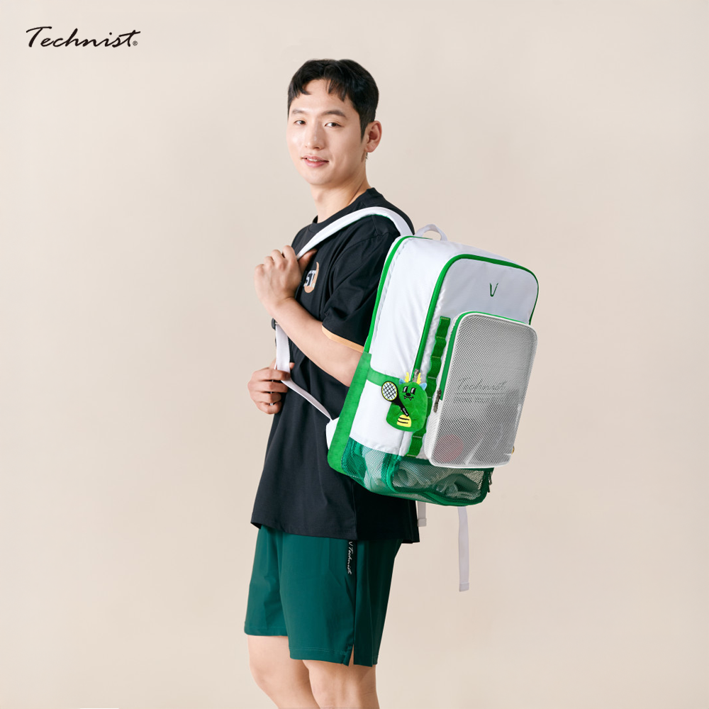 Technist TNB-5486 Racket Backpack (White/Green)