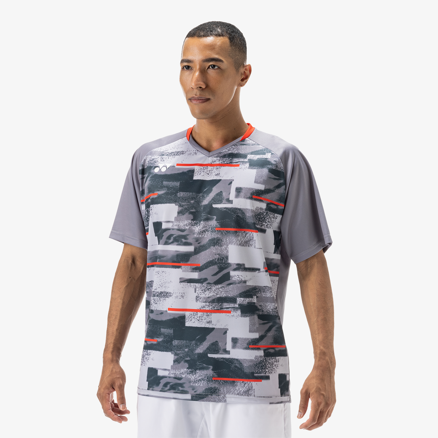 Yonex Men's Crew Neck Shirts YM0034 (Gray)