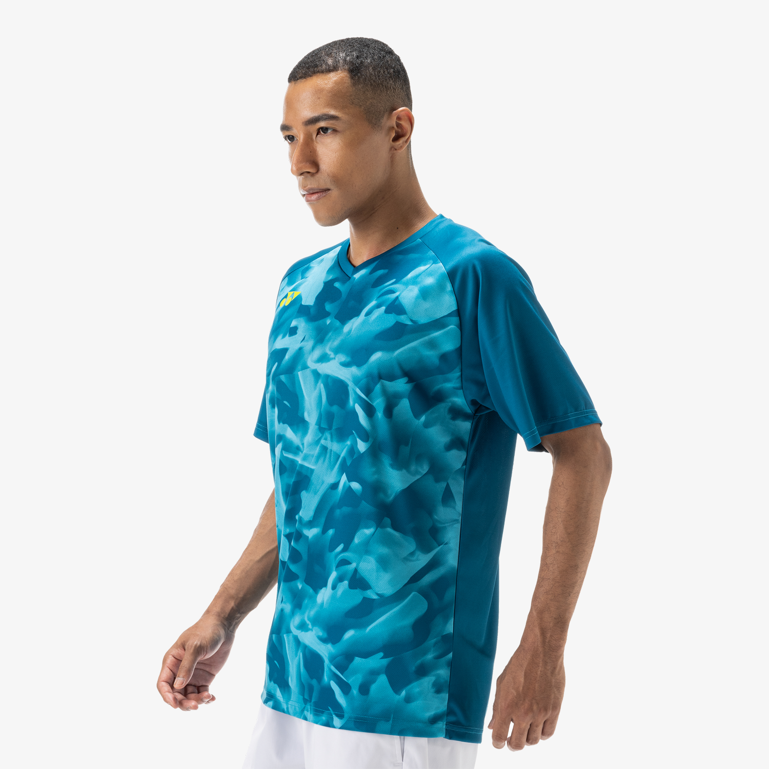 Yonex Men's Crew Neck Shirts YM0033 (Blue Green)