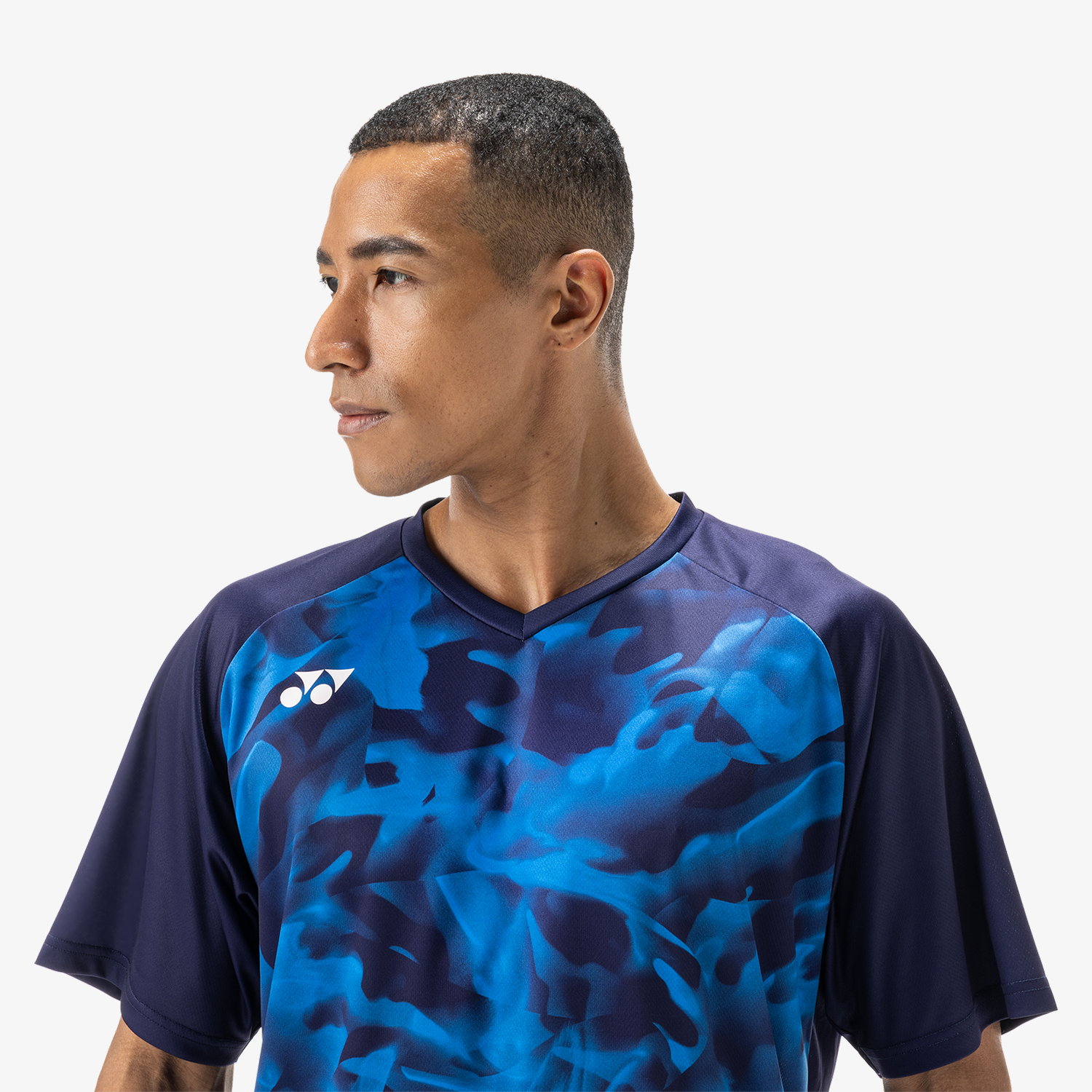 Yonex Men's Crew Neck Shirts YM0033 (Navy Blue)