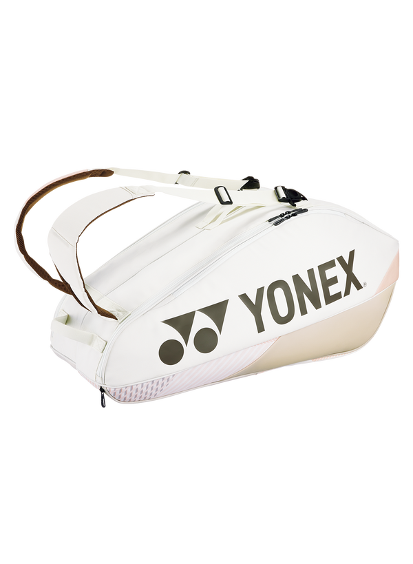 Yonex BA92426SB (Sand Beige) 6pk Pro Badminton Tennis Racket Bag