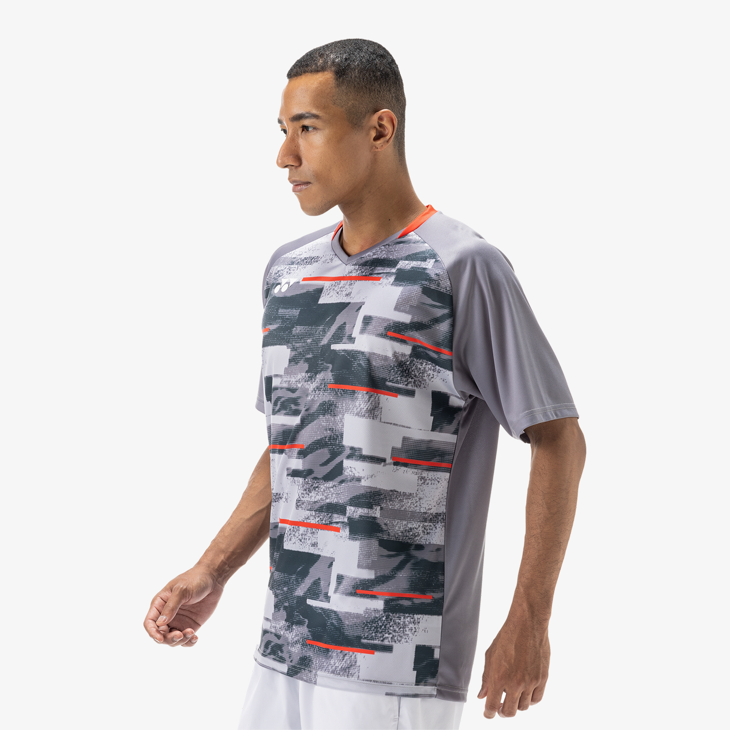 Yonex Men's Crew Neck Shirts YM0034 (Gray)