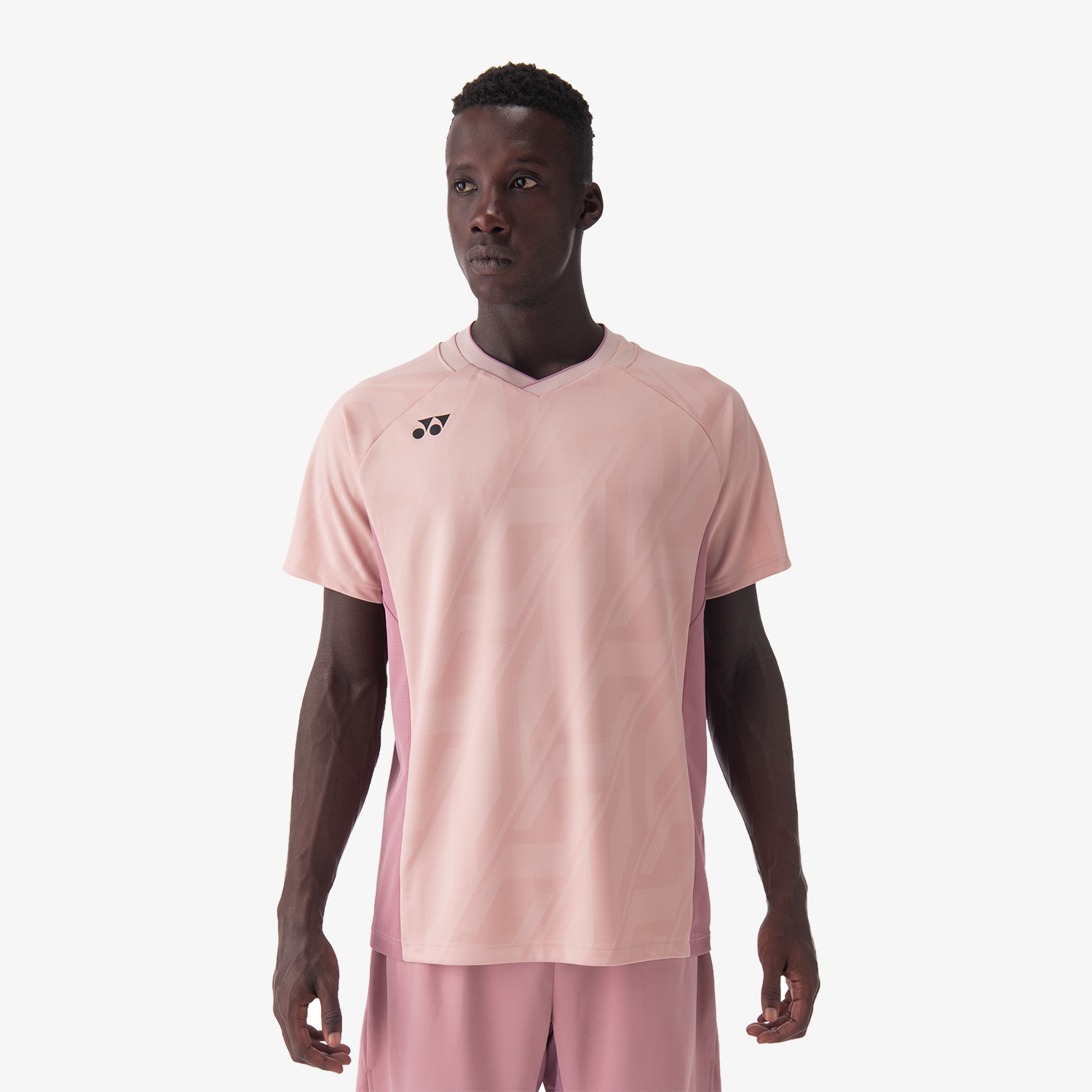 Yonex Men's Crew Neck Shirt 10632 (Smoke Pink) – JoyBadminton Yonex Men's Crew Neck Shirt 10632 (Smoke Pink) – JoyBadminton