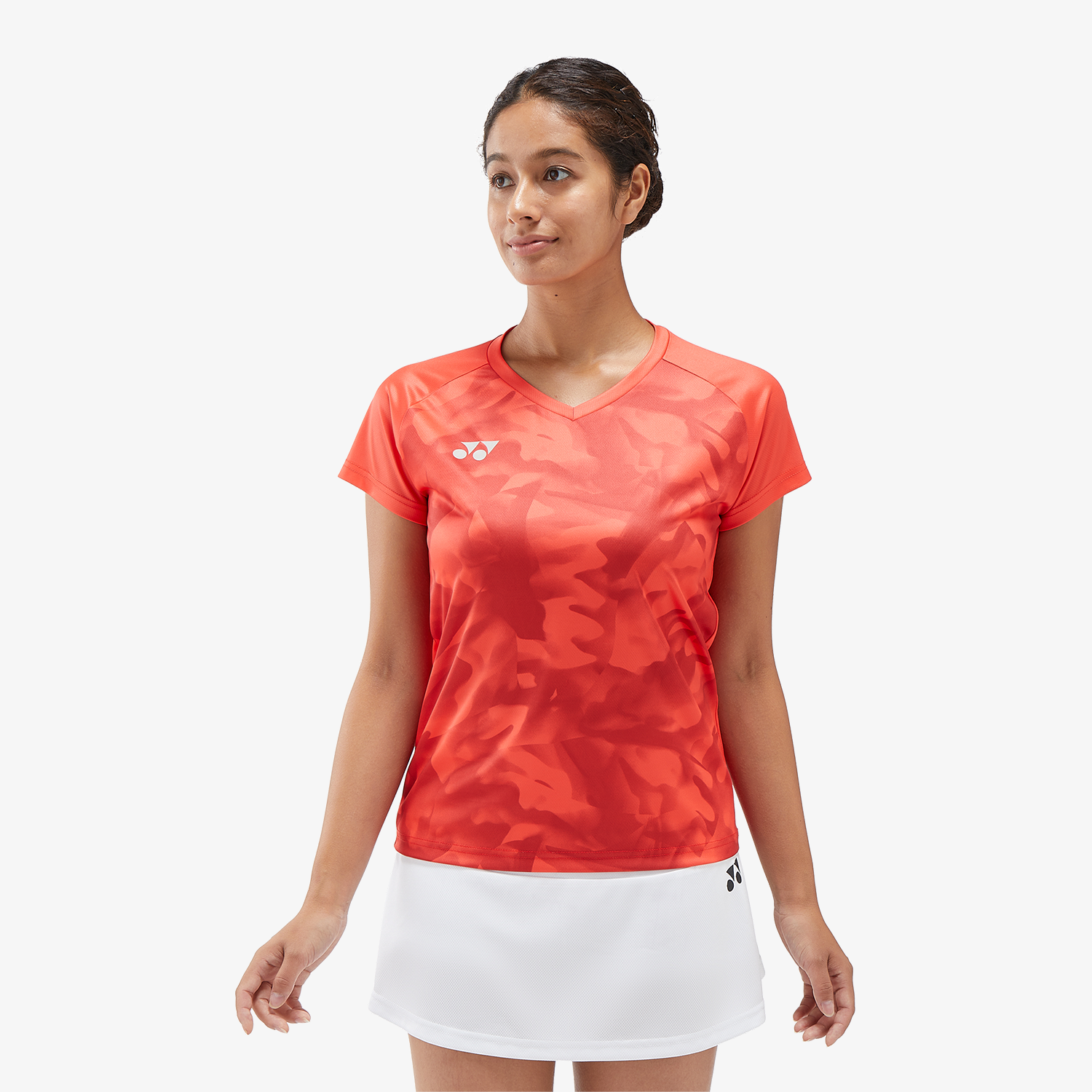 Yonex Women's Crew Neck Shirts YW0033 (Pearl Red)