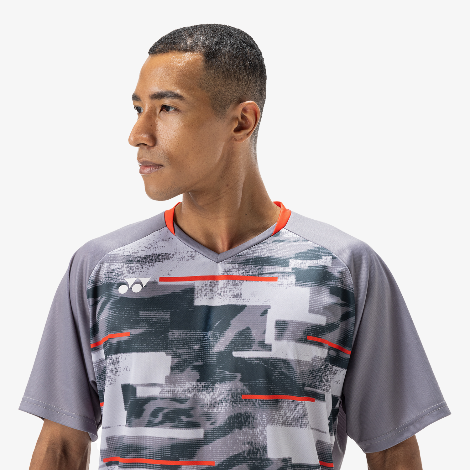 Yonex Men's Crew Neck Shirts YM0034 (Gray)