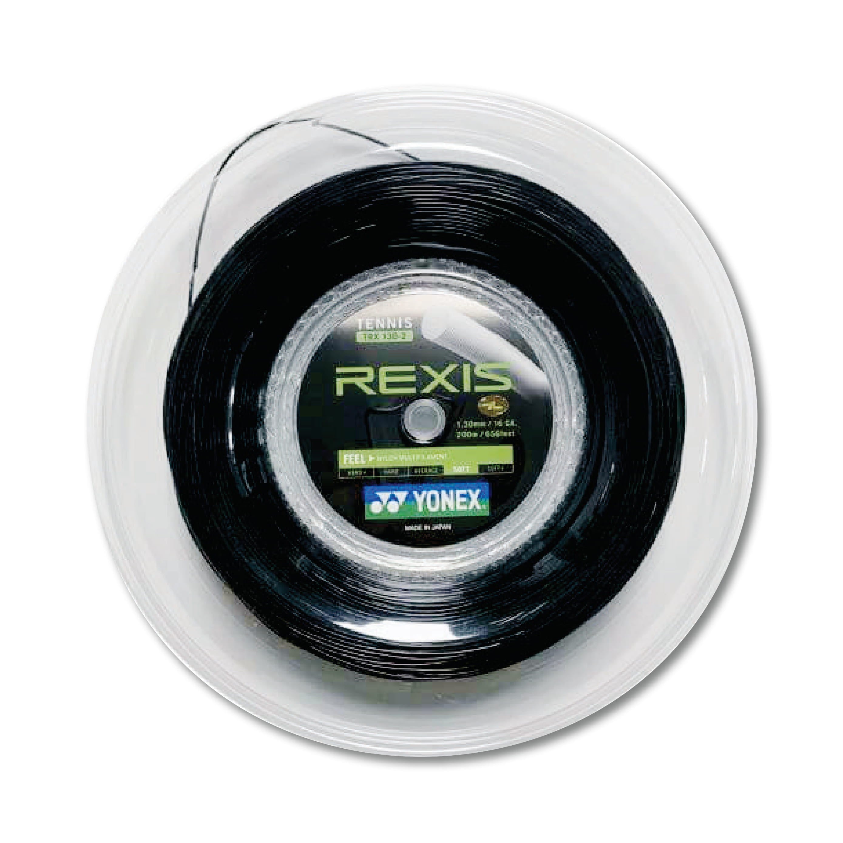 Yonex Rexis 130 Tennis String Reel 200m - 16 (Black)
