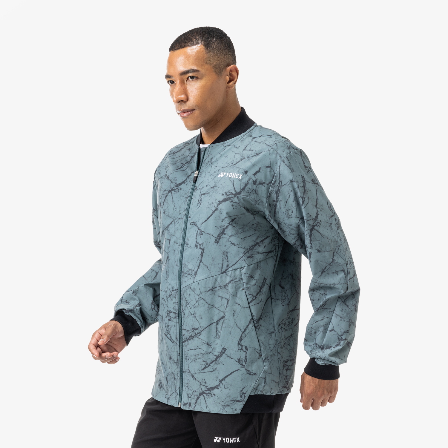 Yonex 2025 Men's Warm-Up Jacket YM0041 (Olive)